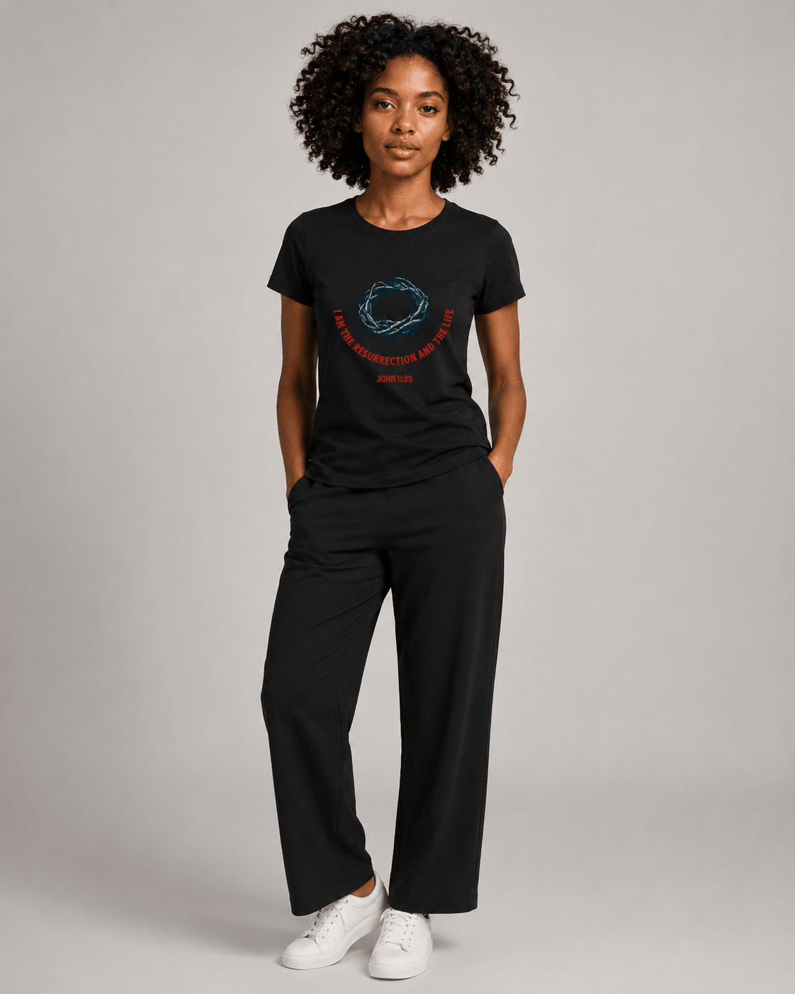 He Lives – T-shirt cristã de mulher – foto 2
