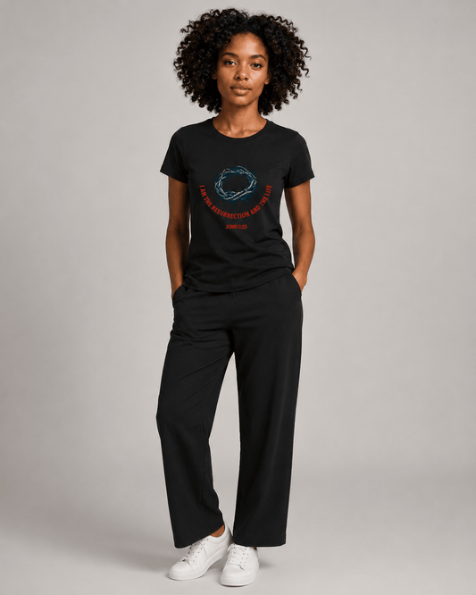 He Lives – T-shirt cristã de mulher – foto 2