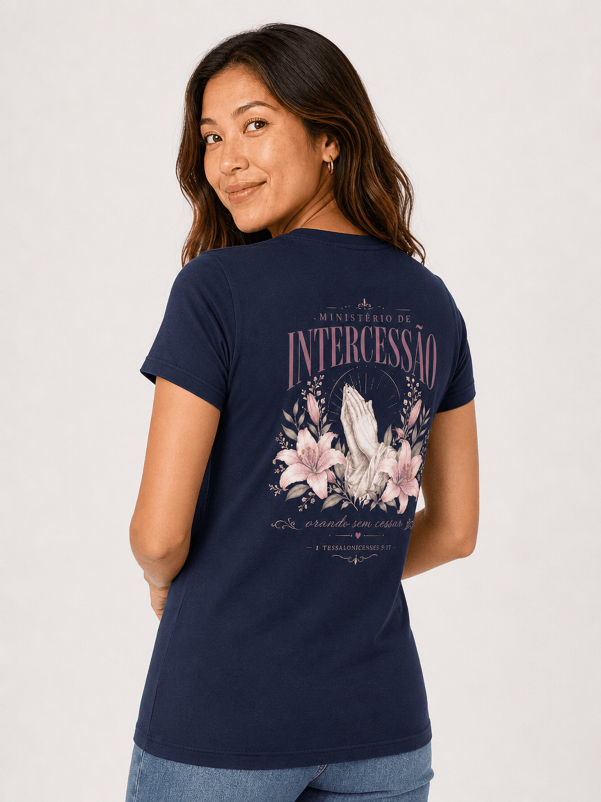 Intercessão – T-shirt cristã de mulher – foto 2