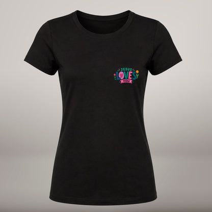 Jesus Loves You, Never Forget It – T-shirt de Manga Curta | Caminho Collection | Sheepfy - Sheepfy