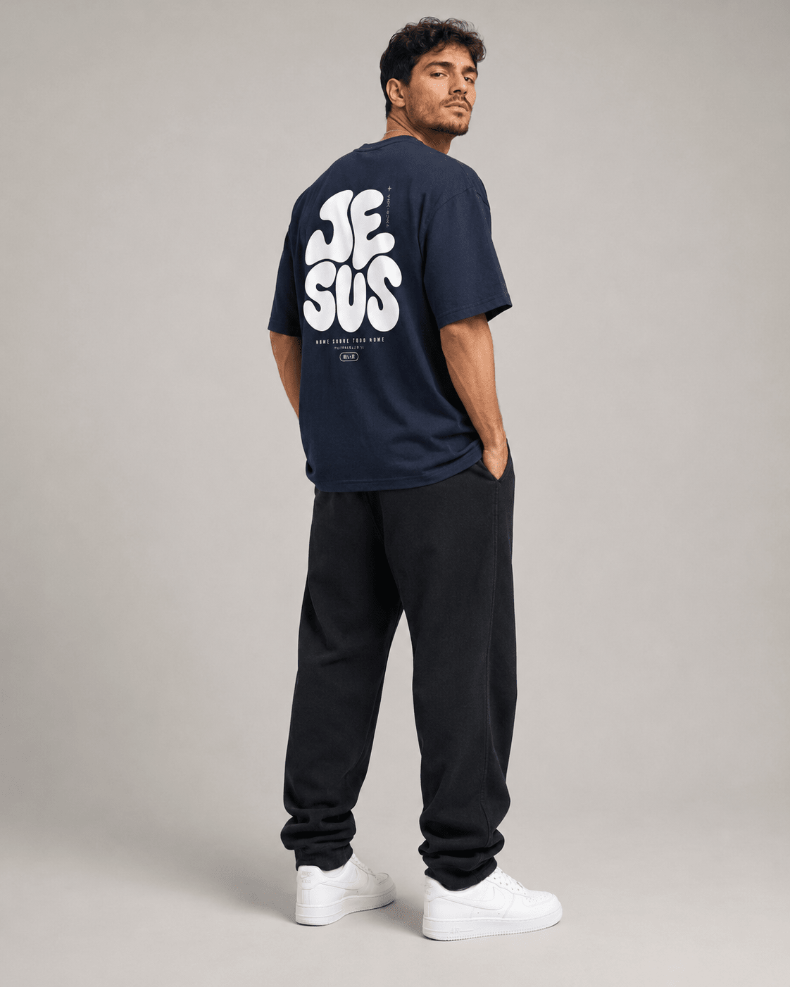 Jesus – T-shirt cristã de homem – foto 3