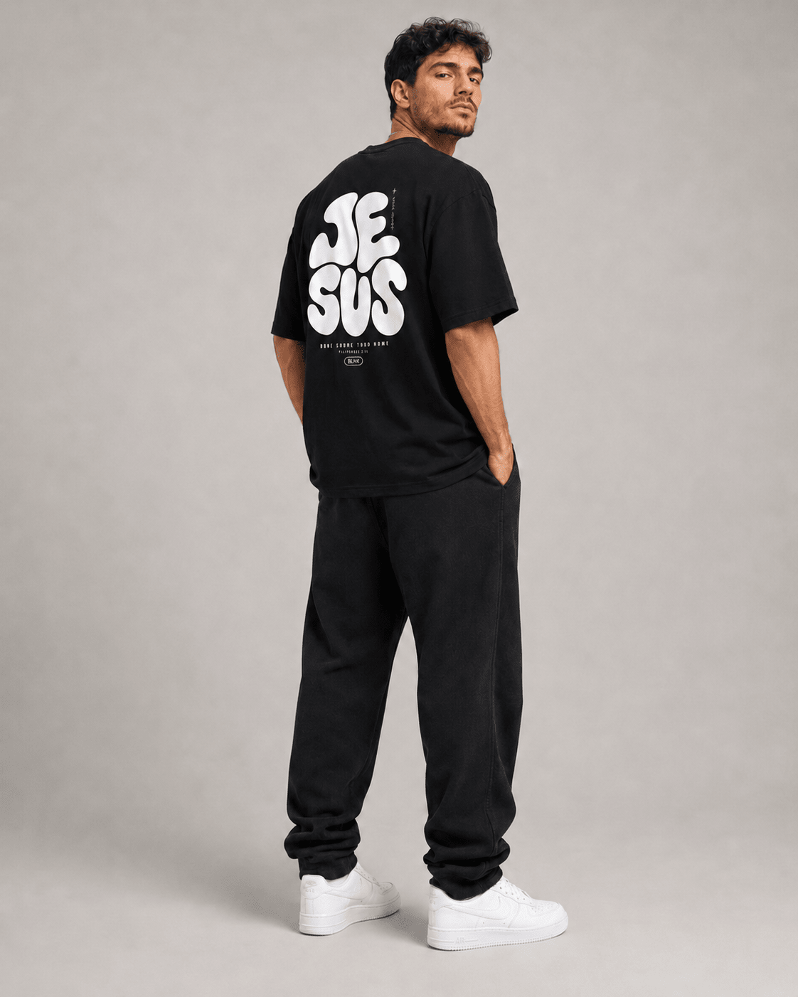 Jesus – T-shirt cristã de homem