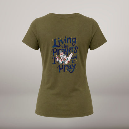 Living The Prayers I Used to Pray – T-shirt de Manga Curta | Caminho Collection | Sheepfy - Sheepfy