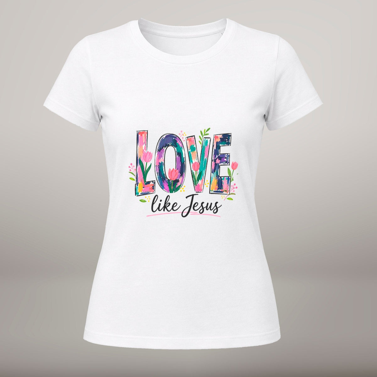 Love Like Jesus – T-shirt de Manga Curta | Caminho Collection | Sheepfy - Sheepfy