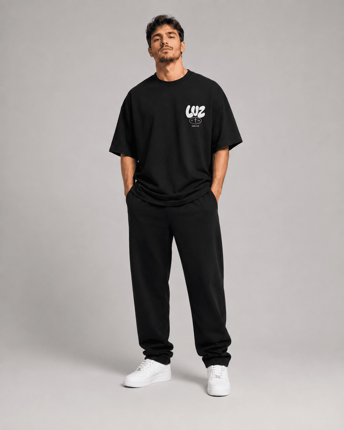 Luz – T-shirt cristã de homem – foto 4