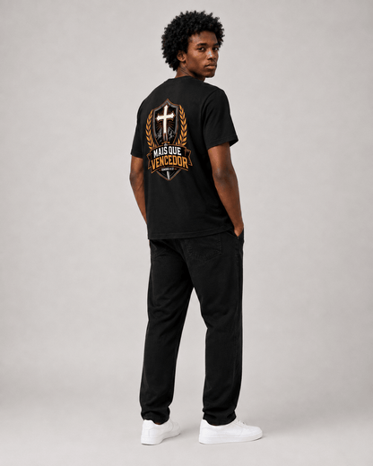 Mais Que Vencedor – T-shirt cristã de homem – foto 2