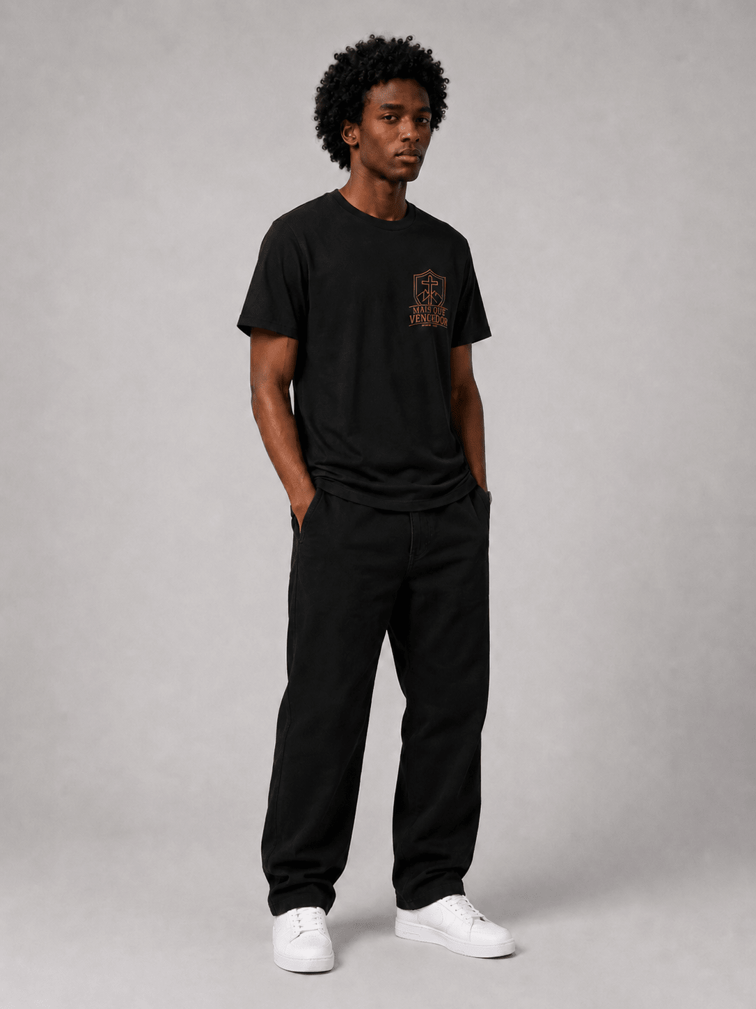 Mais Que Vencedor – T-shirt cristã de homem