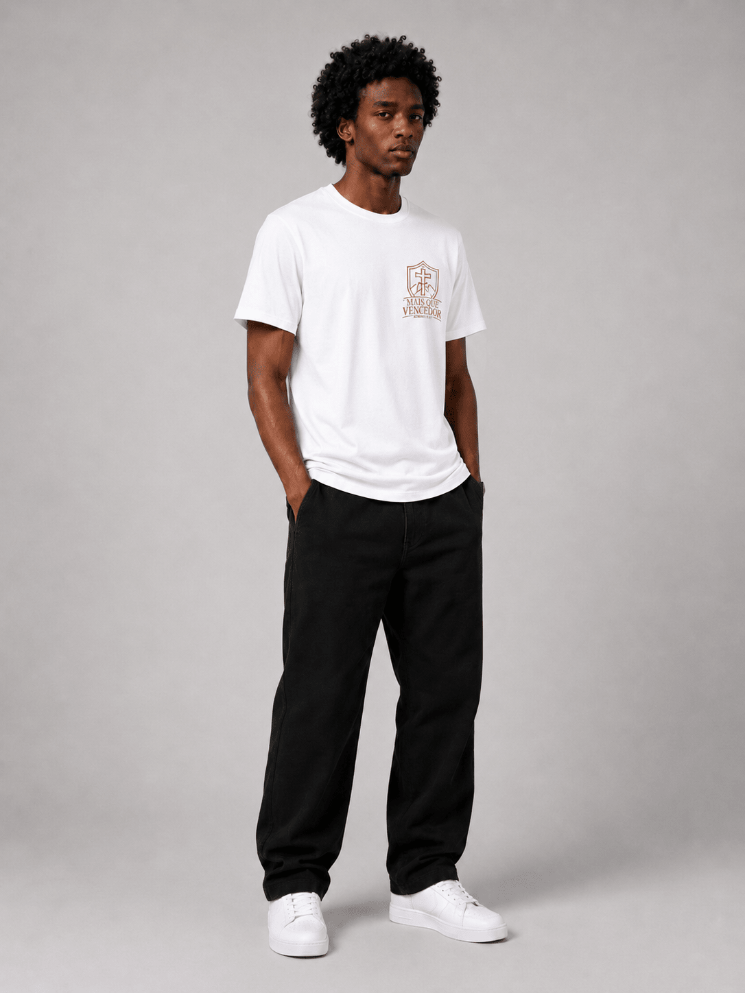 Mais Que Vencedor – T-shirt cristã de homem – foto 5