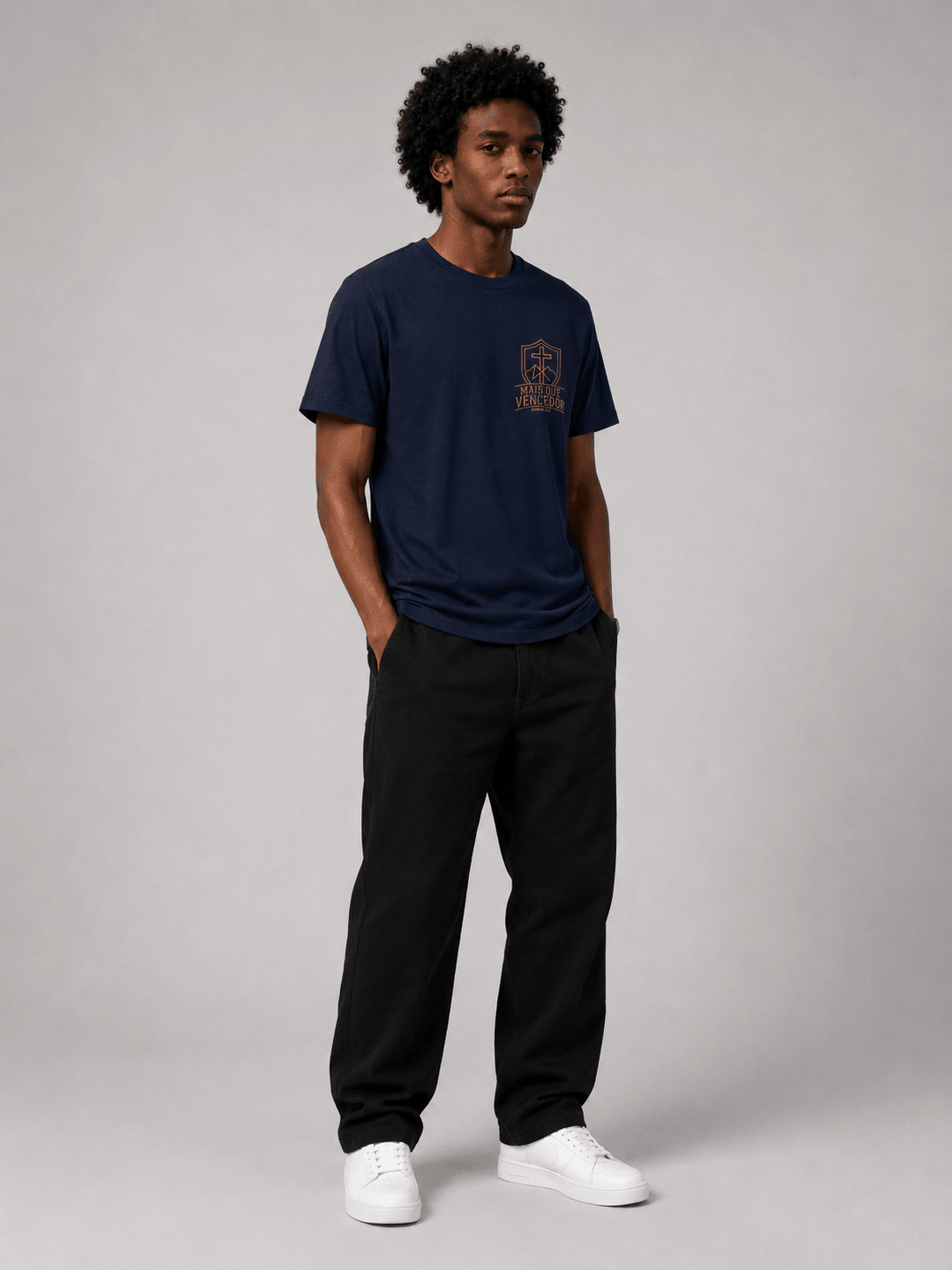 Mais Que Vencedor – T-shirt cristã de homem – foto 3