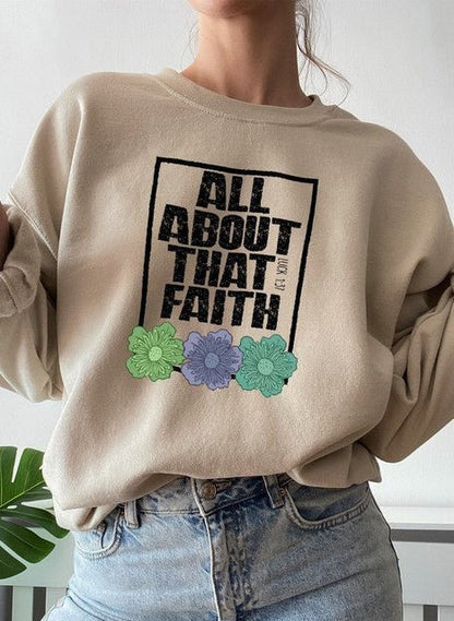 Moletom - All About That Faith - Sheepfy