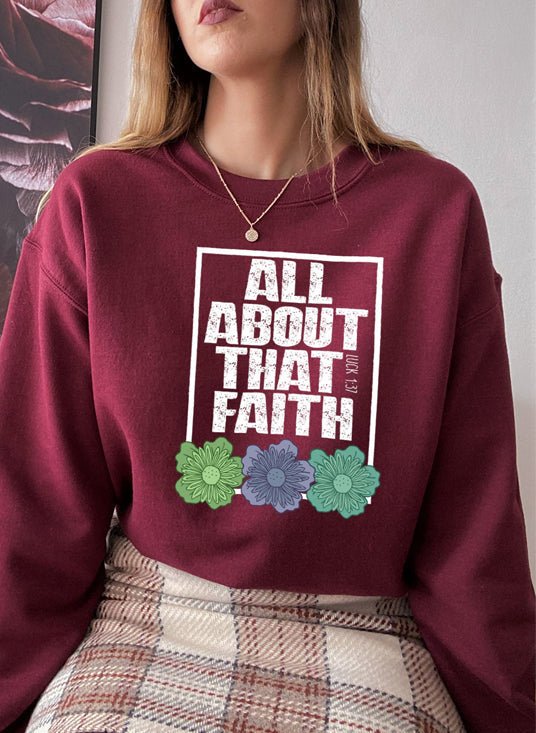 Moletom - All About That Faith - Sheepfy