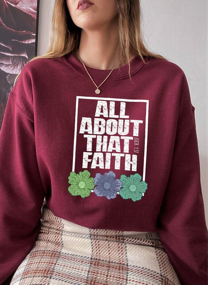 Moletom - All About That Faith - Sheepfy