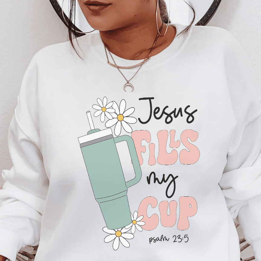 Moletom - Jesus Fills My Cup - Sheepfy