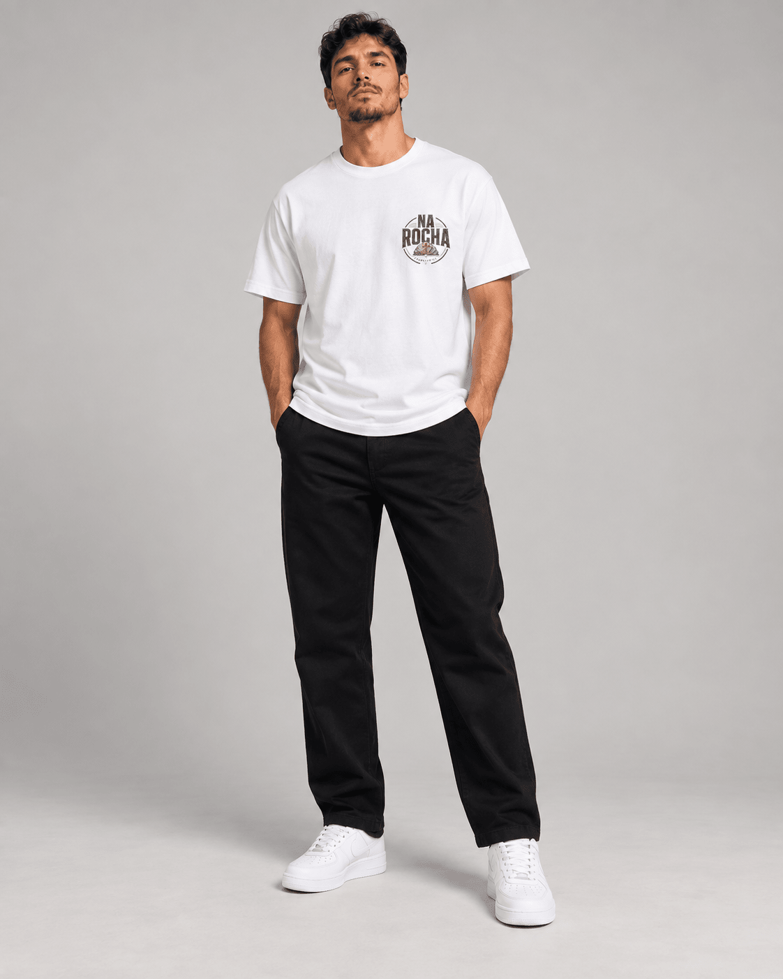 Na Rocha – T-shirt cristã de homem – foto 2
