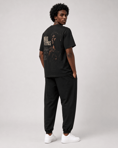 Não Temas – T-shirt cristã oversized de homem