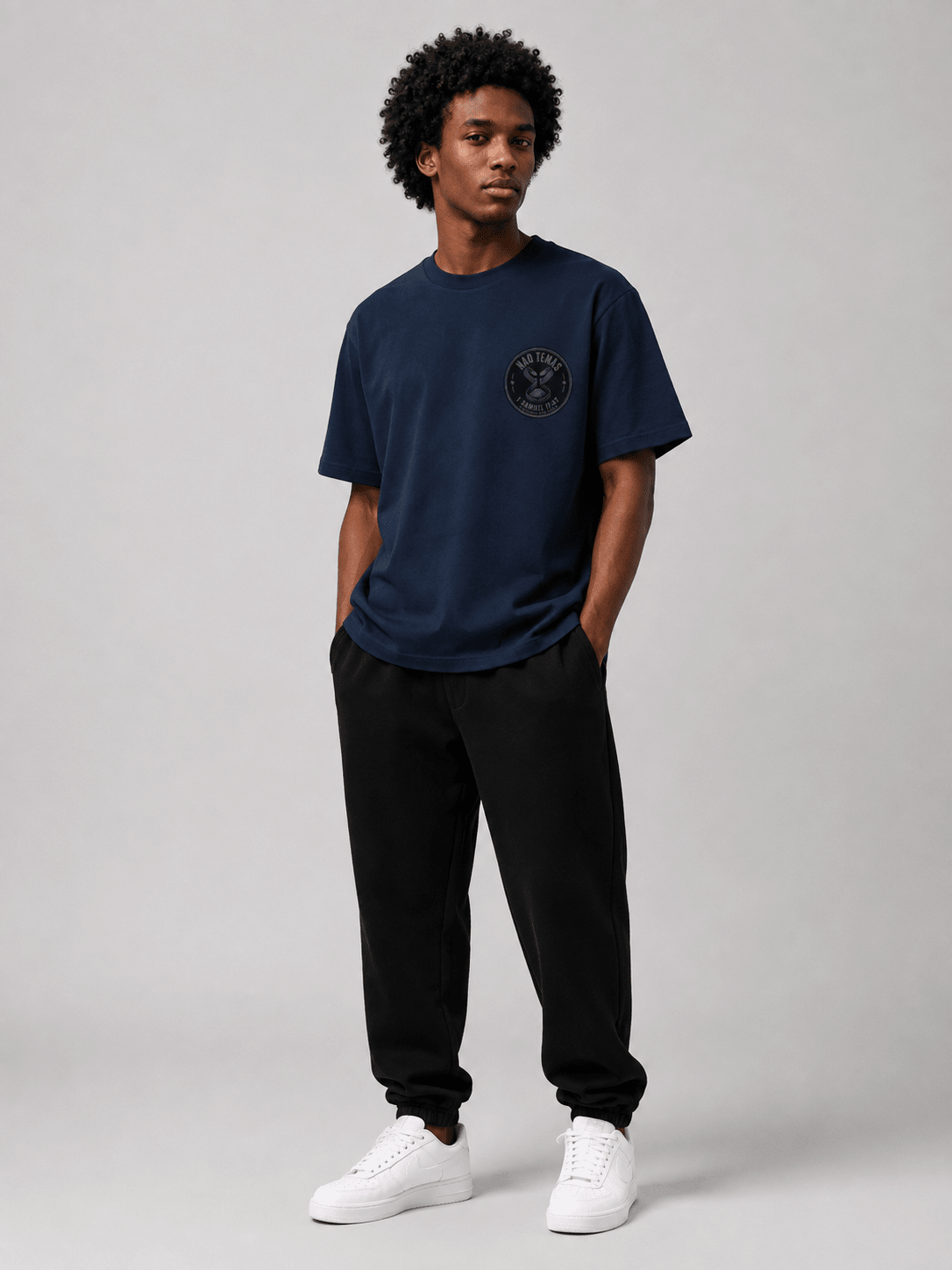 Não Temas – T-shirt cristã oversized de homem – foto 4