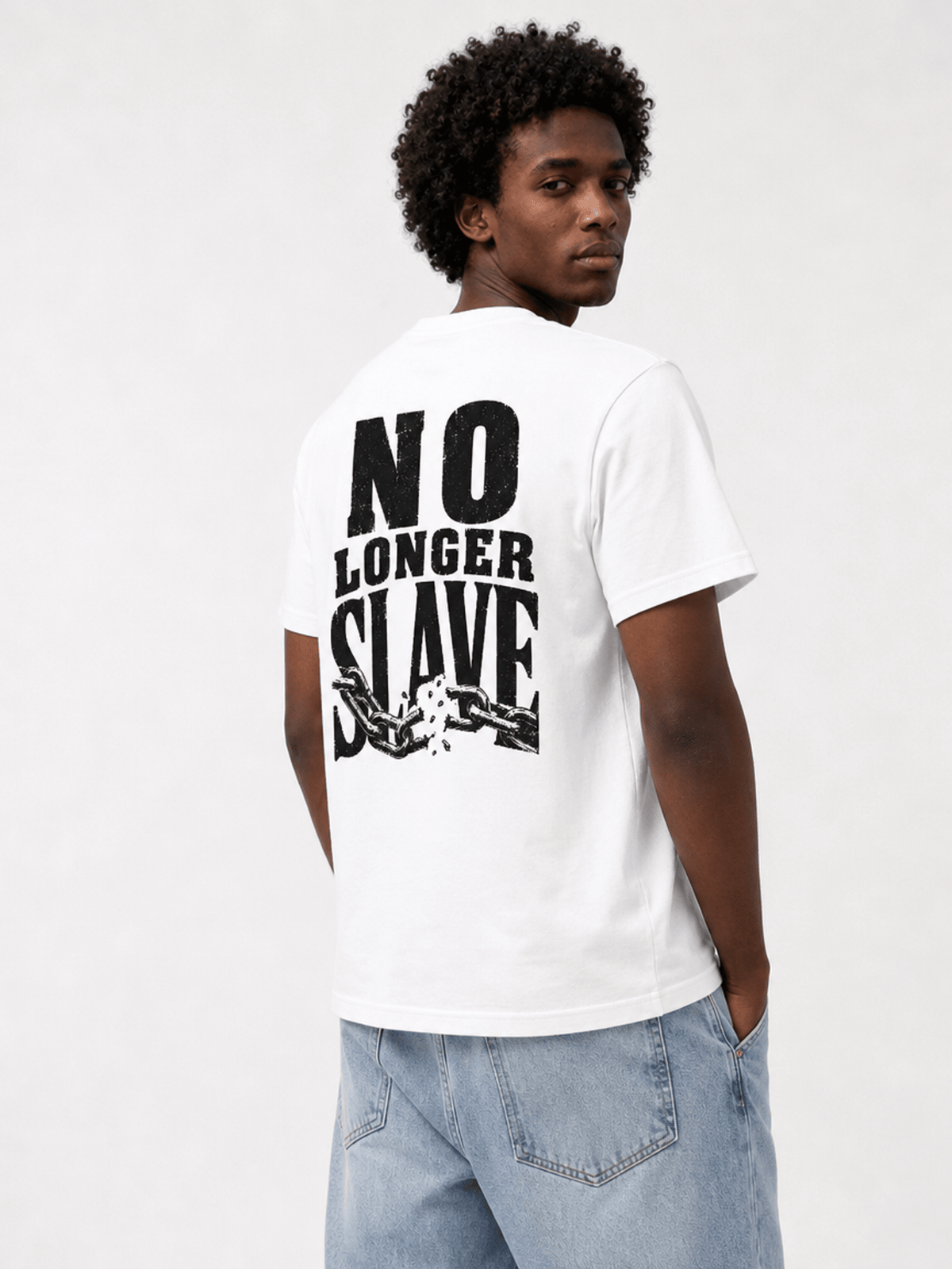 No Longer Slave – T-shirt cristã de homem