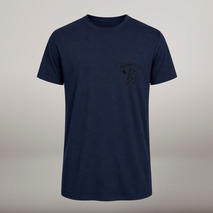 Not of This World – T-shirt cristã de homem, azul-marinho (frente)