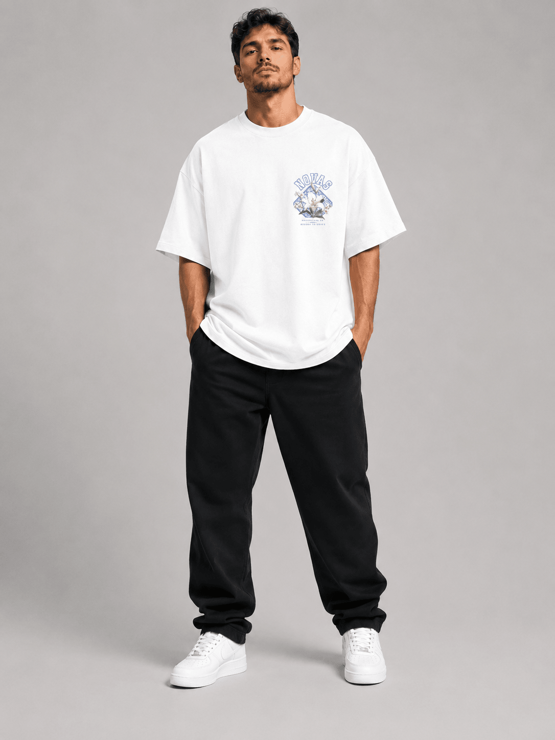 Novas Todas as Coisas – T-shirt cristã oversized de homem – foto 2