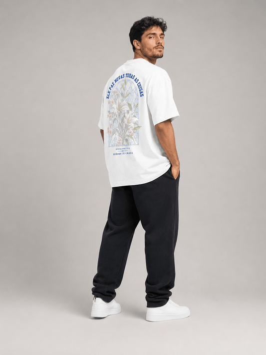 Novas Todas as Coisas – T-shirt cristã oversized de homem