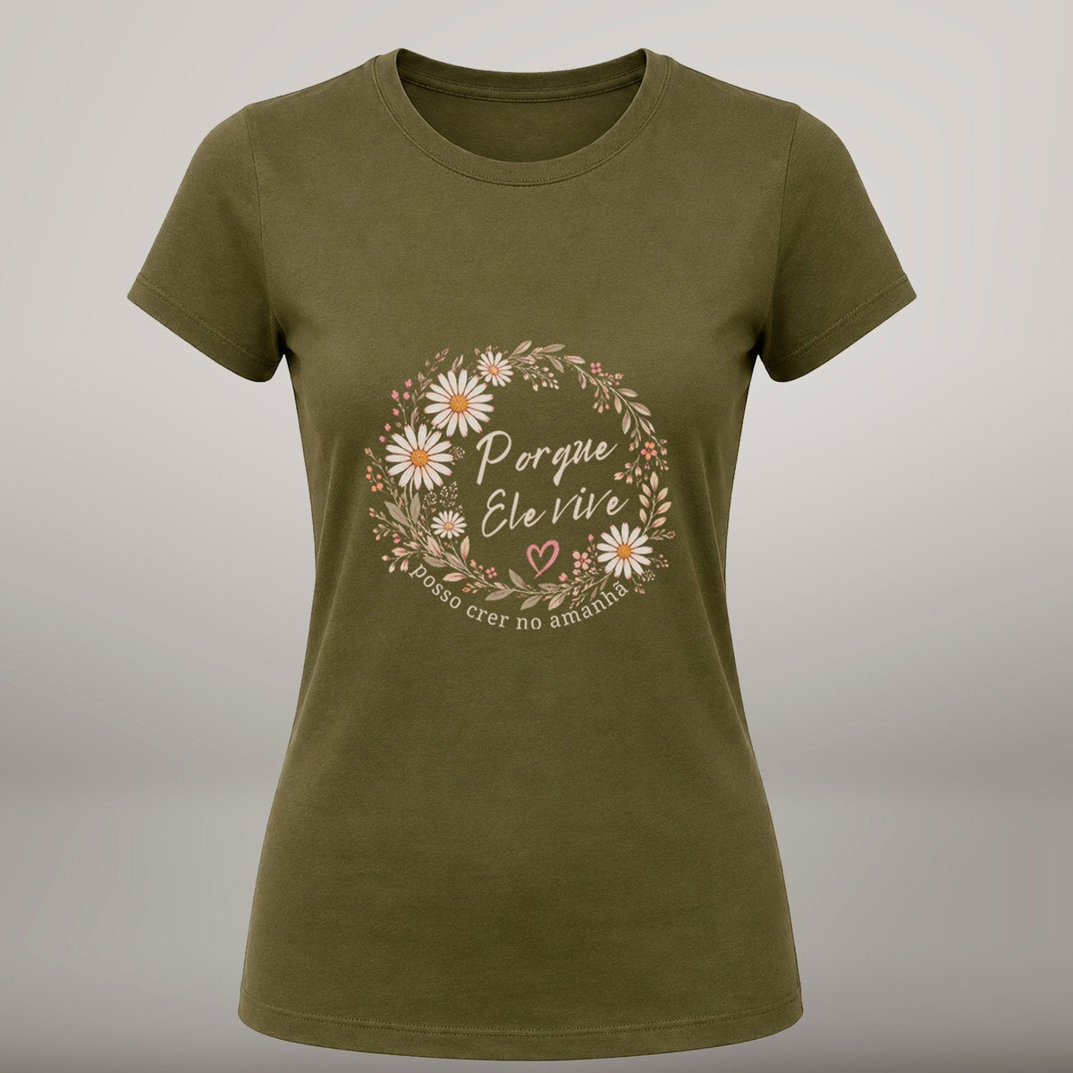 Porque Ele Vive – T-shirt de Manga Curta | Caminho Collection | Sheepfy - Sheepfy