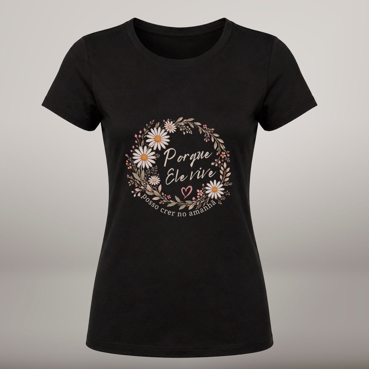 Porque Ele Vive – T-shirt de Manga Curta | Caminho Collection | Sheepfy - Sheepfy