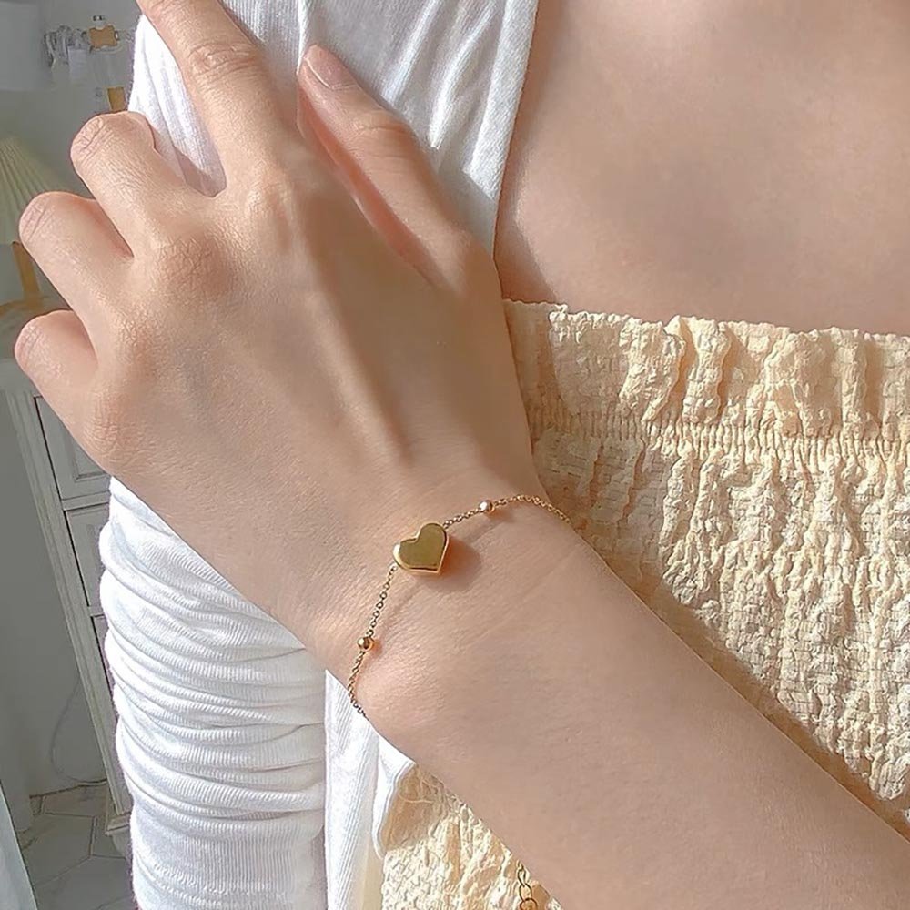 Pulseira Coração em Aço Inoxidável - Sheepfy