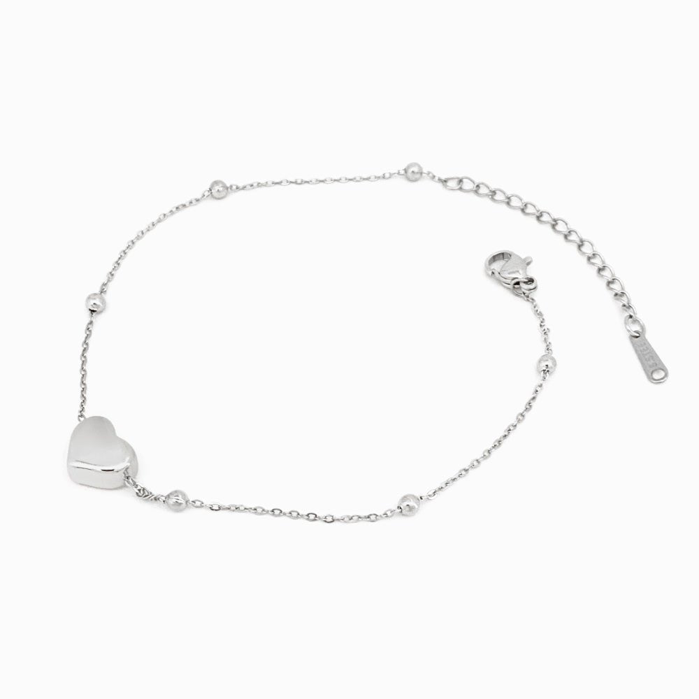 Pulseira Coração em Aço Inoxidável - Sheepfy