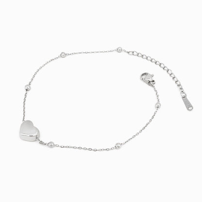 Pulseira Coração em Aço Inoxidável - Sheepfy