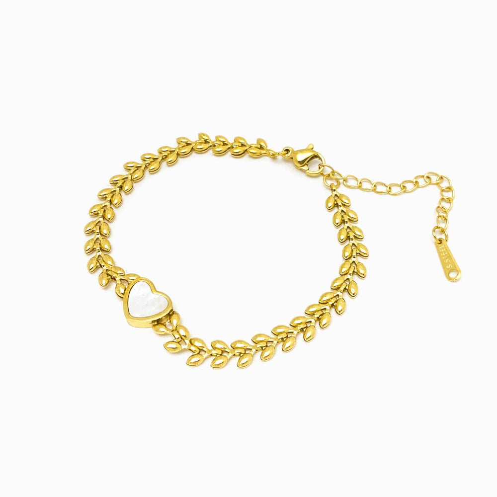 Pulseira Coração em Aço Inoxidável - Sheepfy