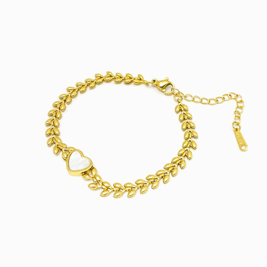 Pulseira Coração em Aço Inoxidável - Sheepfy