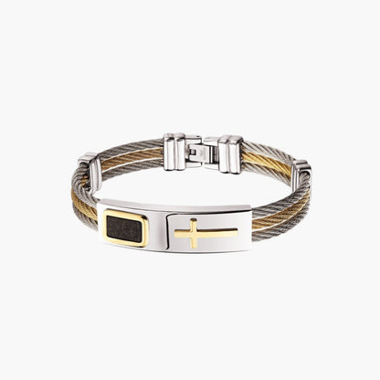 Pulseira Cruz em Aço Inoxidável - Sheepfy