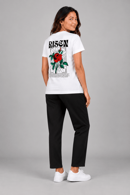 Risen Roses – T-shirt cristã de mulher – foto 2