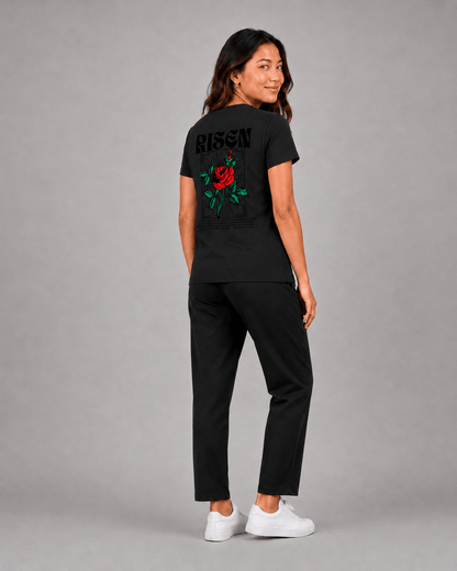 Risen Roses – T-shirt cristã de mulher – foto 4