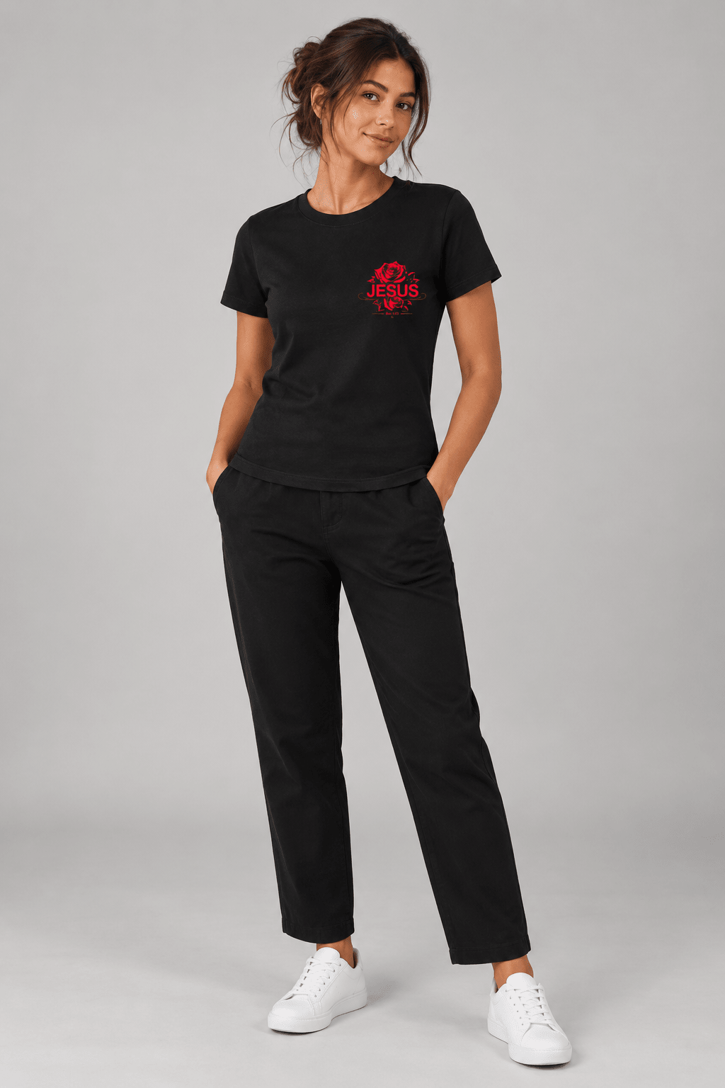Rose of Sharon – T-shirt cristã de mulher – foto 3