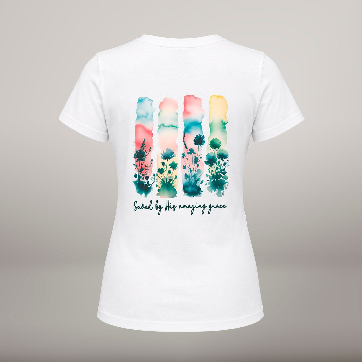 Saved by His Amazing Grace – T-shirt de Manga Curta | Caminho Collection | Sheepfy - Sheepfy