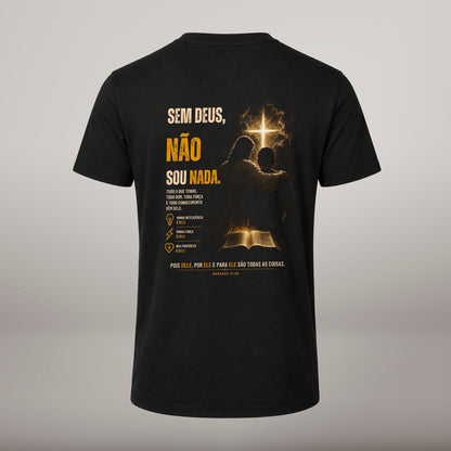 Sem Deus Não Sou Nada – T-shirt de Manga Curta | Caminho Collection | Sheepfy - Sheepfy