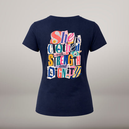 She Is Clothed – T-shirt de Manga Curta | Caminho Collection | Sheepfy - Sheepfy