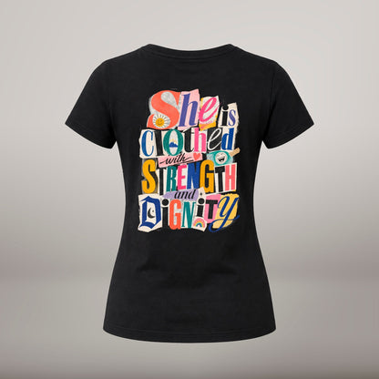 She Is Clothed – T-shirt de Manga Curta | Caminho Collection | Sheepfy - Sheepfy