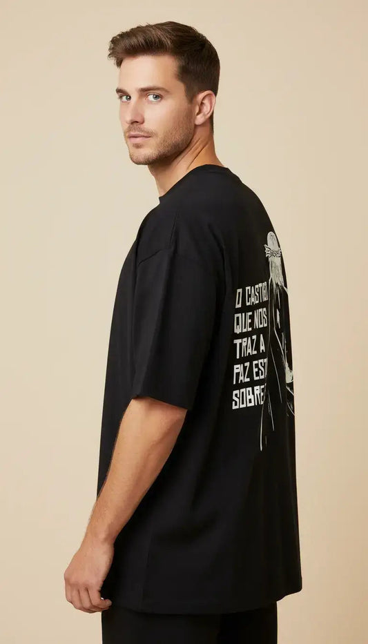 T-shirt de Manga Curta Castigo | Sheepfy Oversized - Sheepfy
