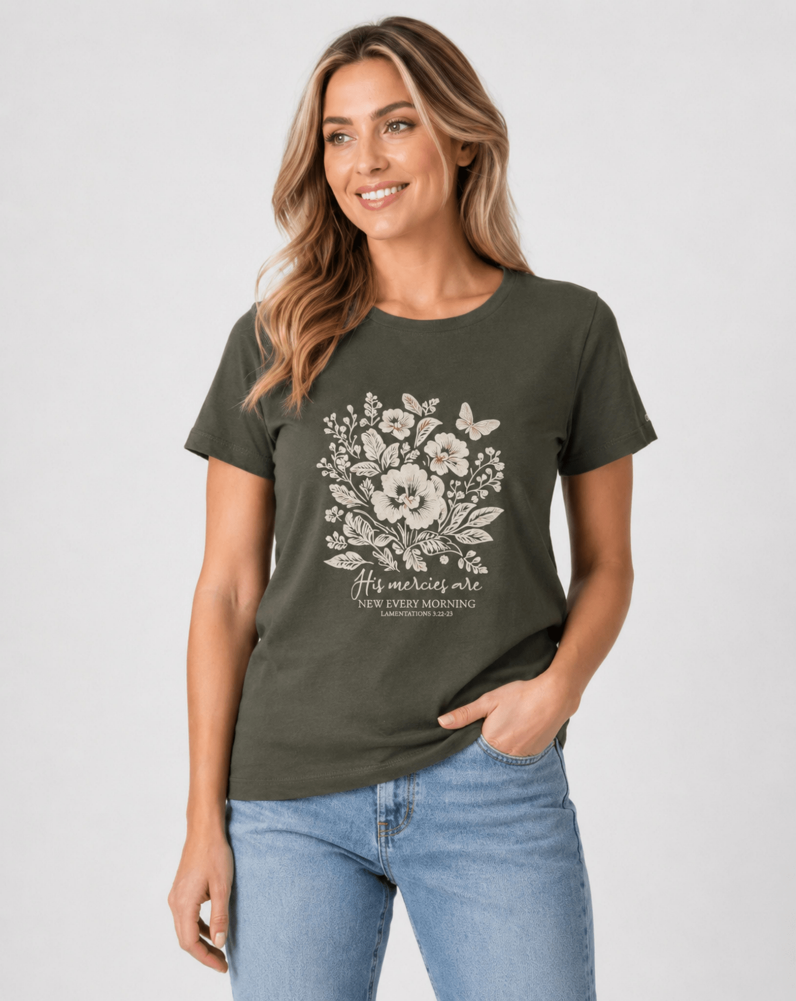 T-shirt de Manga Curta Flowers | Epistle Edition | Sheepfy - Sheepfy