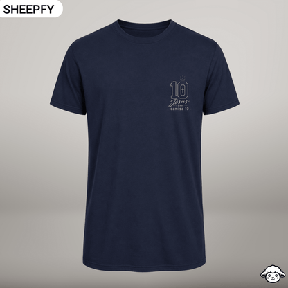 T-shirt de manga curta - Jesus é meu camisa 10 - World Cup Collection - Sheepfy