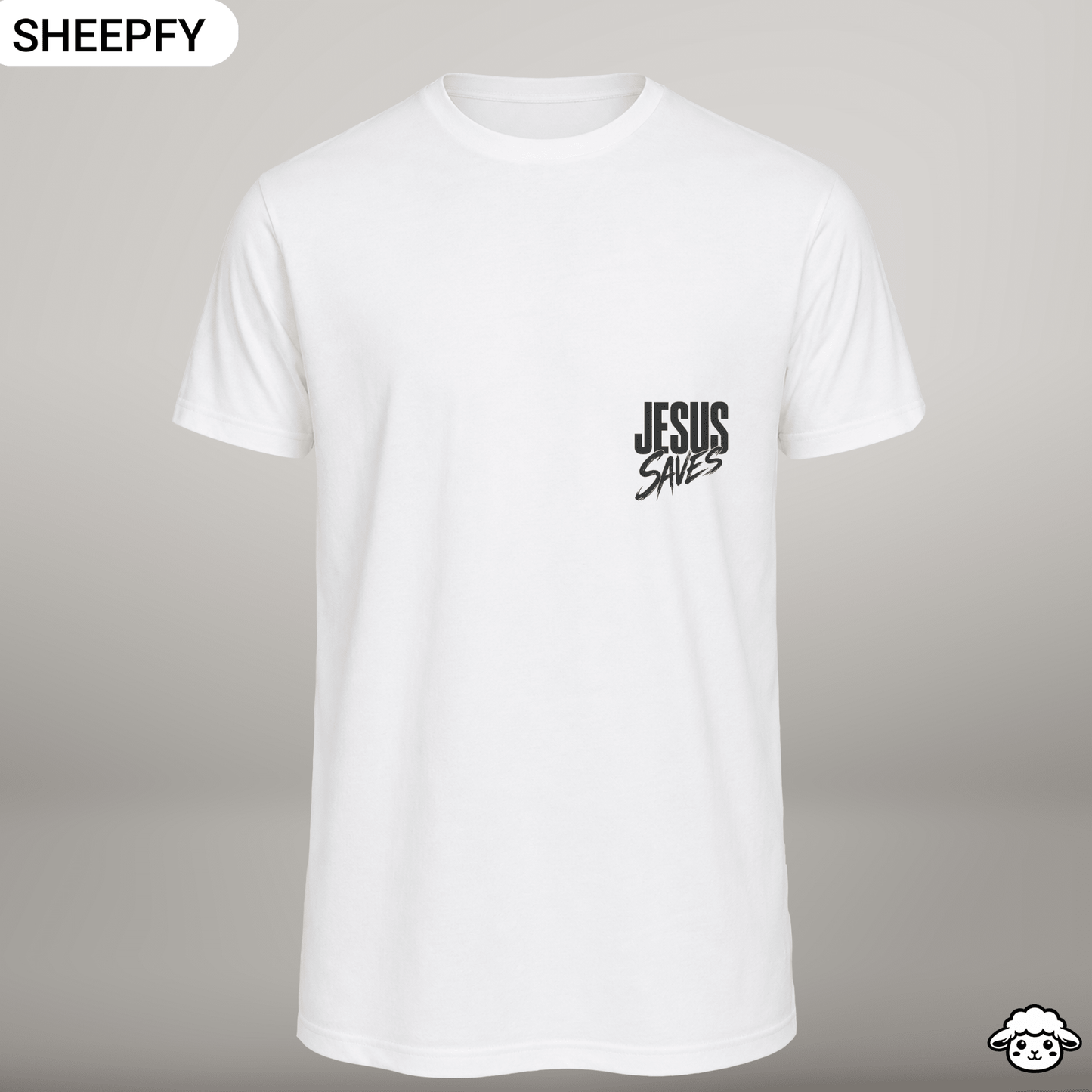 T-shirt de manga curta - Jesus Saves - World Cup Collection - Sheepfy