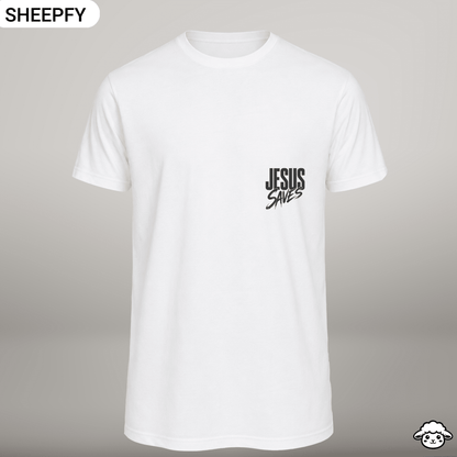 T-shirt de manga curta - Jesus Saves - World Cup Collection - Sheepfy