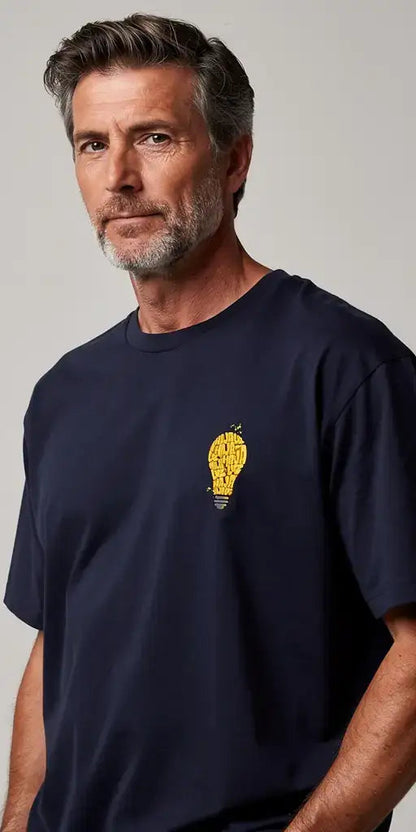 T-shirt de manga curta Que Haja Luz - T-shirt | Sheepfy - Sheepfy