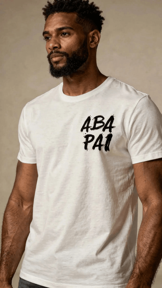 T-shirt de Manga Curta Wanted Aba Pai Cristã | Sheepfy - Sheepfy