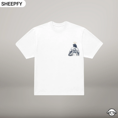 T-shirt oversized de manga curta - Jesus is My GOAT - World Cup Collection - Sheepfy