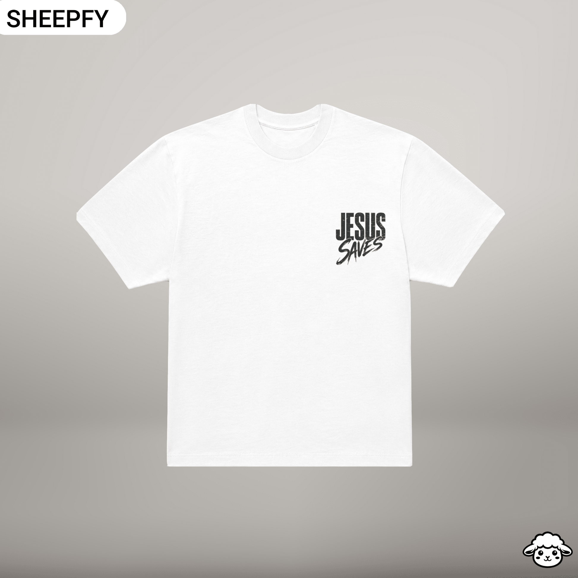T-shirt oversized de manga curta - Jesus Saves - World Cup Collection - Sheepfy