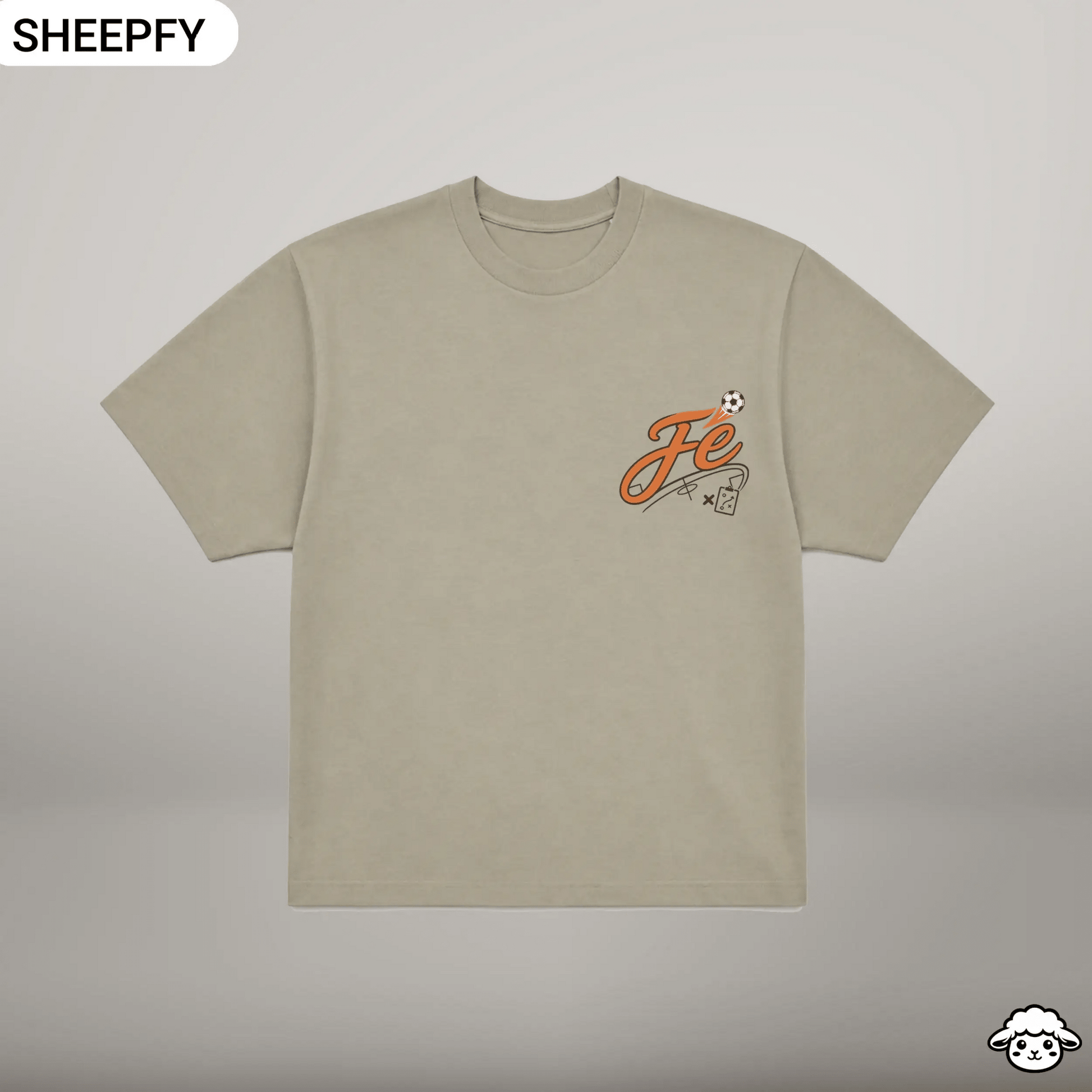 T-shirt oversized de manga curta - Tática da Fé - World Cup Collection - Sheepfy