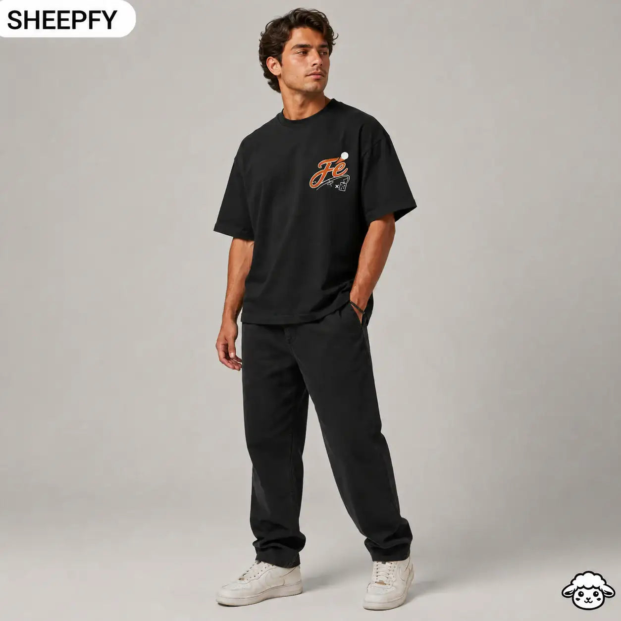 T-shirt oversized de manga curta - Tática da Fé - World Cup Collection - Sheepfy